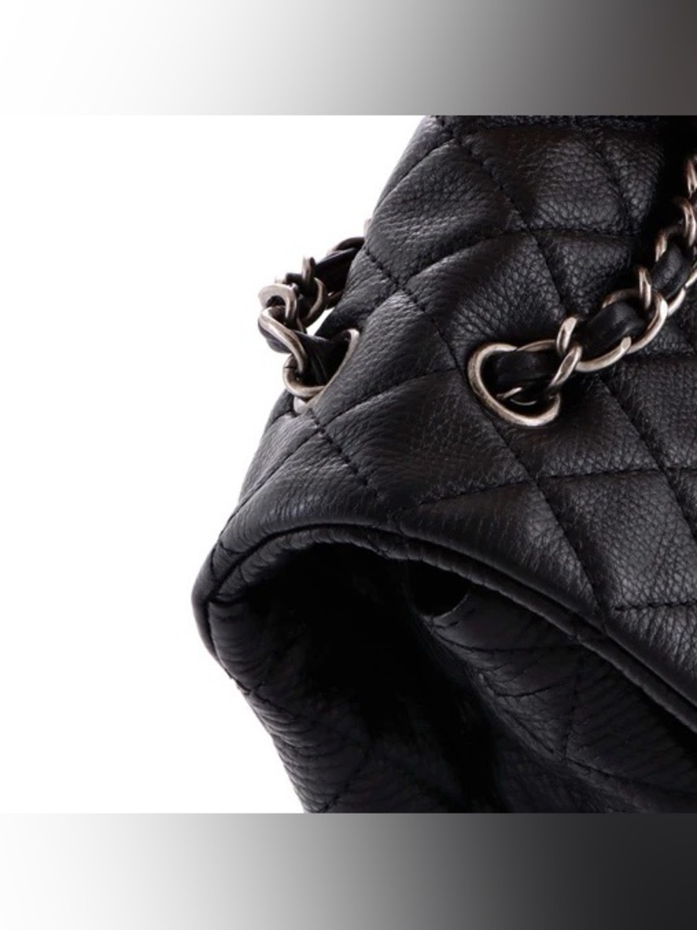 CHANEL Calfskin Quilted XXL Travel Flap Bag in Black - Picture 7 of 15